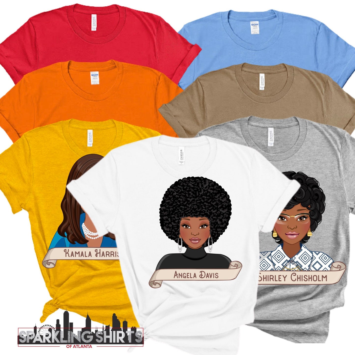 Black History T-shirts| Adult T-shirt| Black Women in History| Activist| Black Girl Magic| Graphic