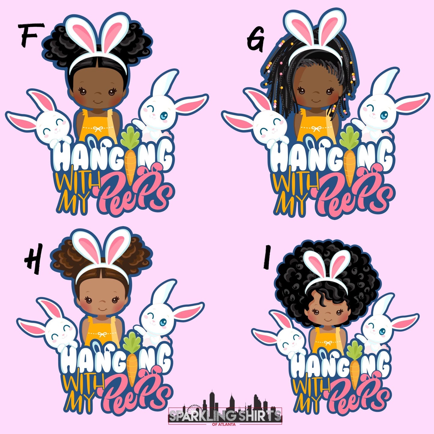 Hanging With My Peeps| Kid’s Easter T-shirt| Youth Tshirt| Girl’s T-shirt| Graphic Tee