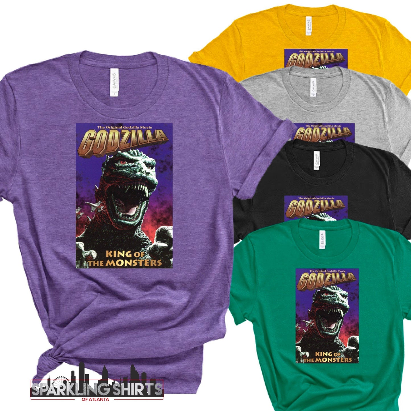 Godzilla| Movie| 80’s T-shirt| Fun T-shirts | Everyday| Graphic T-shirt