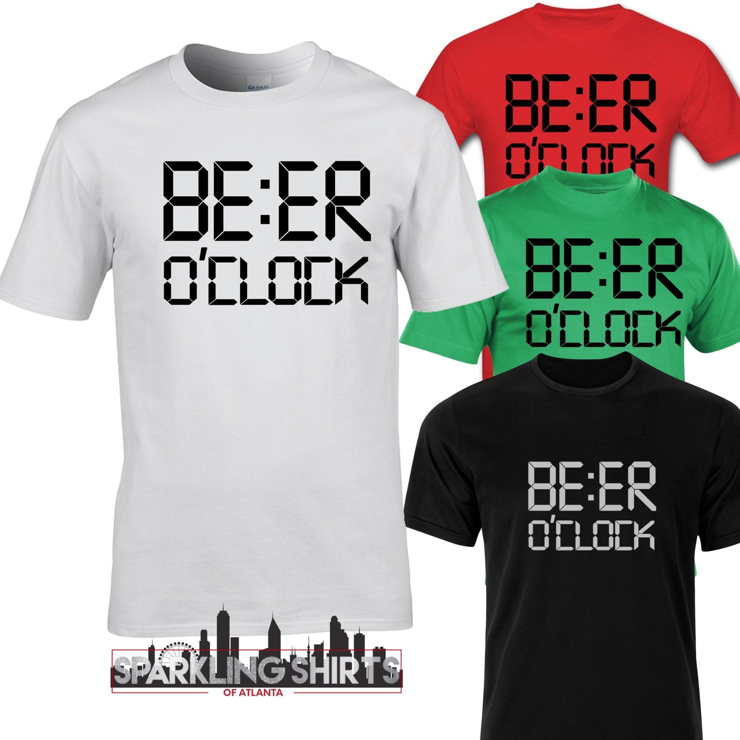 BE:ER OClock| Dad| Father’s Day|  Fun T-shirts | Everyday| Graphic T-shirt