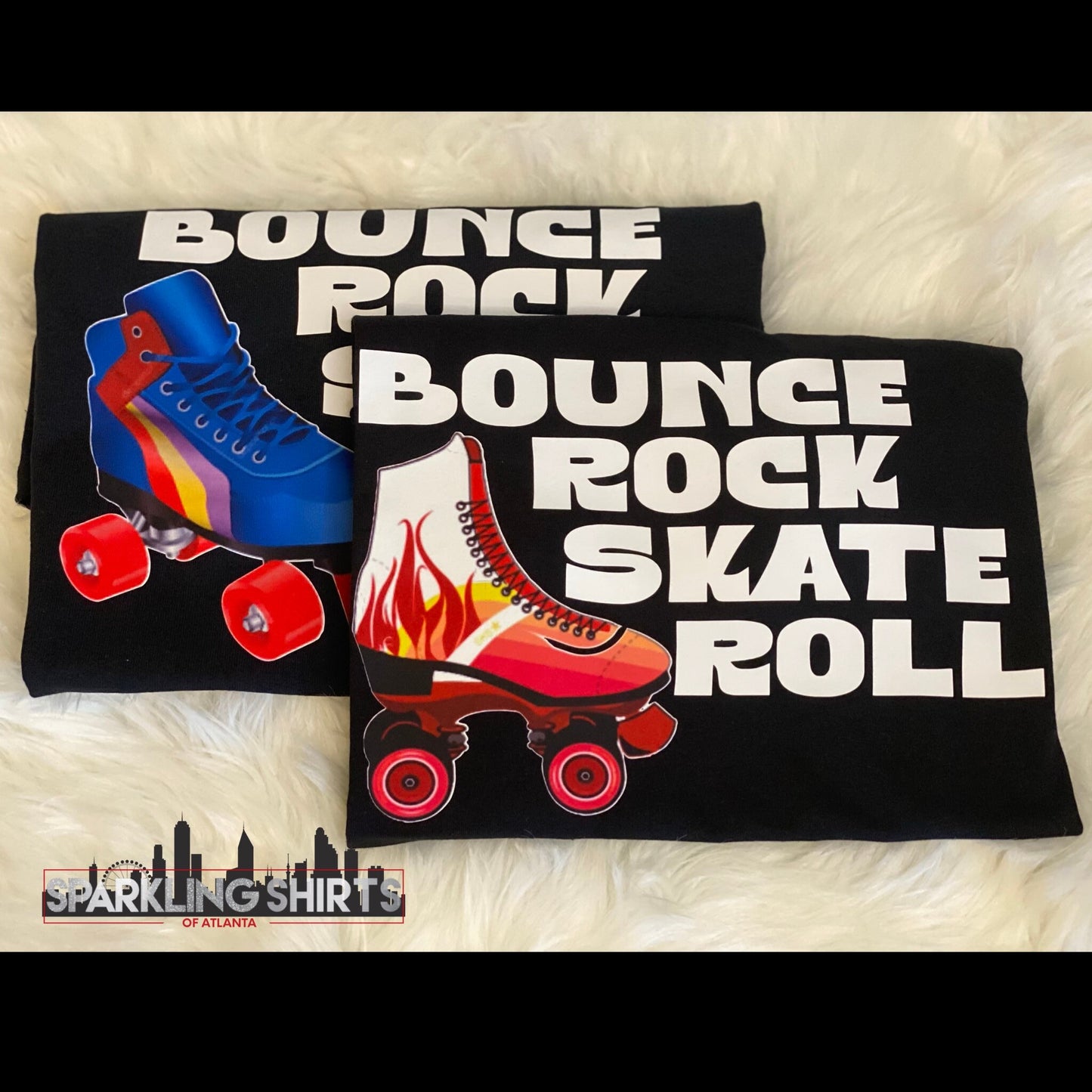 Bounce Rock Skate Roll| Fun| Family| Skating|Funny| Fun T-shirts| Graphic T-shirt