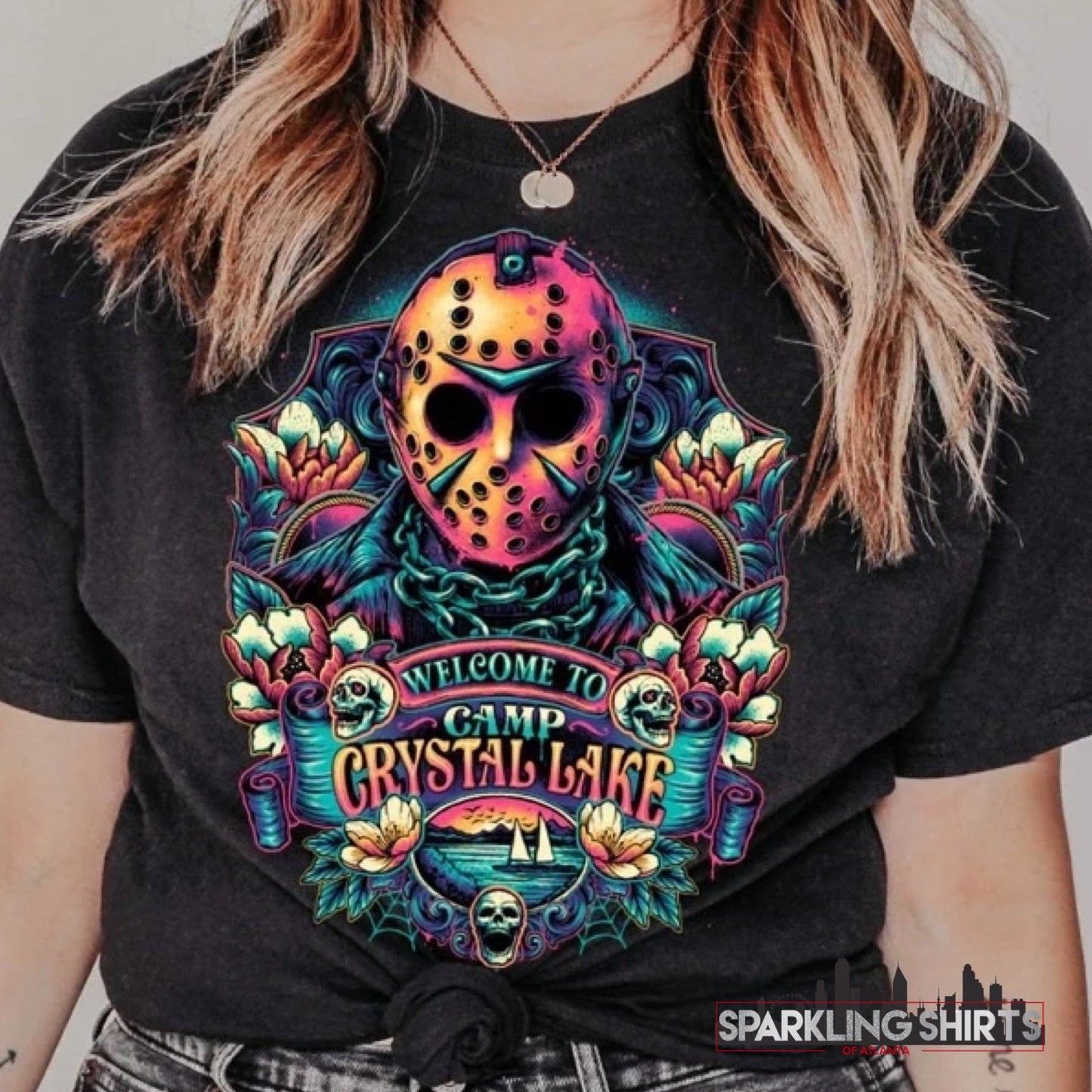 Halloween| Jason Vorhees| Crystal Lake| Horror| Scary| Everyday| Graphic T-shirt