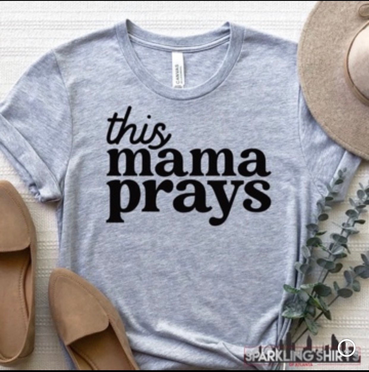 This Mama Prays| Christian| Bible Empowerment| Graphic T-shirt